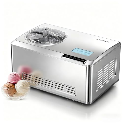 COUPLUX 2.1QT Stainless Steel Ice Cream Maker