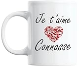 🚚 Je t'aime Connasse Mug Noel avec livraison rapide le cadeau marrant femme pour copine ou amie