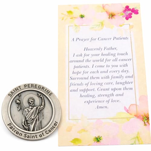 Westmon Works Saint Peregrine Cancer Healing Saint Set with Prayer