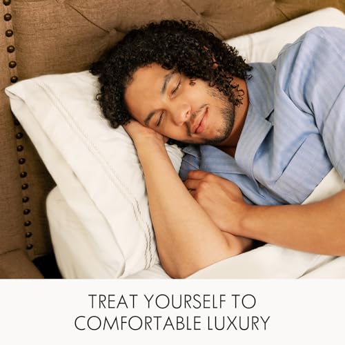 Image of ClevaHome Queen Sheets Set - 6 Piece Fitted Bed Sheet Set, Crystal White
