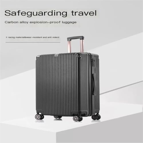 Suitcase Strong And Thickened Suitcase, Business Trolley Case, Explosion-proof Zipper, Silent Caster Suitcase Suitcase Tags(Blue,20in)3