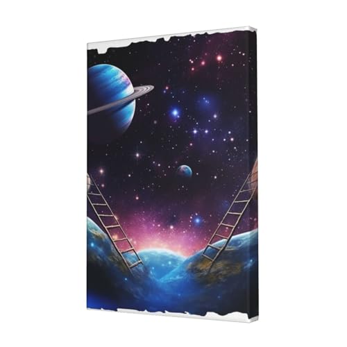 Impression sur toile univers UNIOND 45 x 30 cm pour art mural de salon