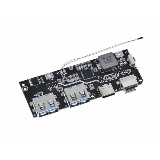 Image of 22.5W Power Bank Module, Fast Charging, 5 Ports, PD3.0 /QC4+ /SCP /OOC, 5A High Current Output, USB-A and USB-C