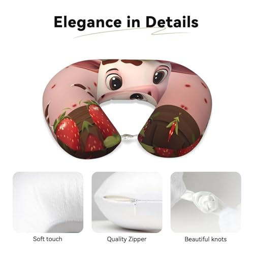 Almohada de viaje espuma viscoelástica U cómoda miniatura 3