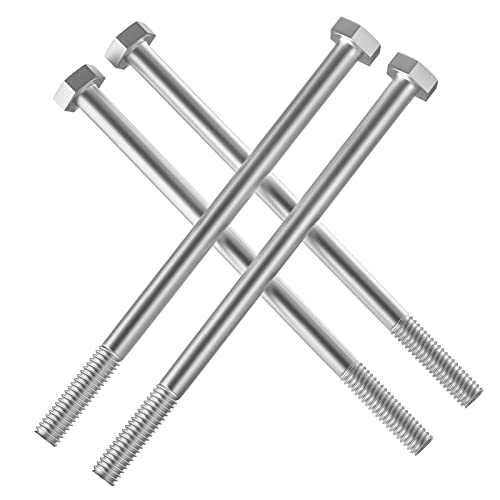Image of 1 /2-13 x 7 (1 to 7 inch Optional) Hex Head Screw Bolt, Stainless Steel 18-8(304), Partially Threaded,5pcs