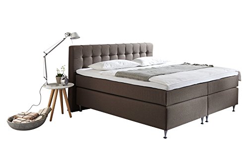 BELVANDEO Boxspringbett La Perla I 180x200-cm I H2 / H3 I inkl Kaltschaum Topper - 4251153375484 BELVANDEO Boxspringbett La Perla I 180x200-cm I H2 / H3 I inkl Kaltschaum Topper