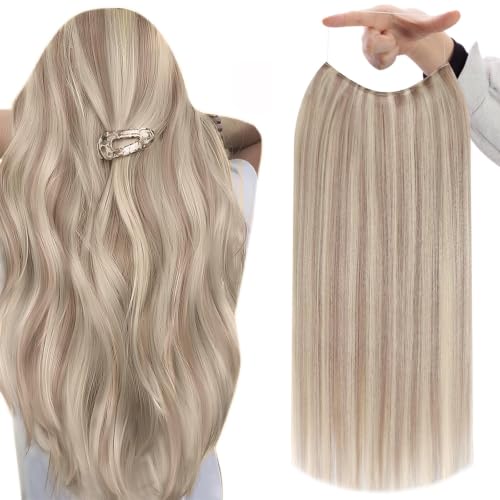 Full Shine Invisible Wire Hair Extensions 12 Inch 76G for Short Hair