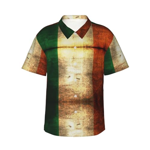 Chemise hawaïenne drapeau irlandais idéale pour la plage et l'été
