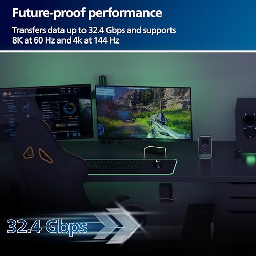Adaptateur USB-C vers DisplayPort PHILIPS 8K pour connecter votre MacBook Pro sans latence - 2