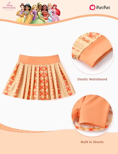 Image of Disney Minnie Frozen Stitch Princess Toddler Girls' Tennis Skirt Sets Kids Athletic Camisole Top & Skort 2 Piece Outfit 2-9Y