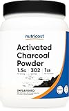 Nutricost Activated Charcoal Powder 1lb - Food Grade Powder, Vegan, Gluten Free, Non-GMO
