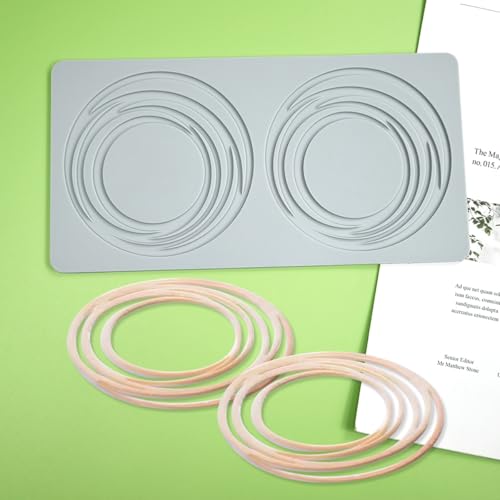 mostsom Silicone Mold Lace Fondant Molds Hollow 3D Line Coil Design for Baking, Resin, Clay, Sugar Craft, Cupcake, Cake Decorating, Gum Paste, Lace Mould, DIY Dessert Decoration (C_ Line Coil)