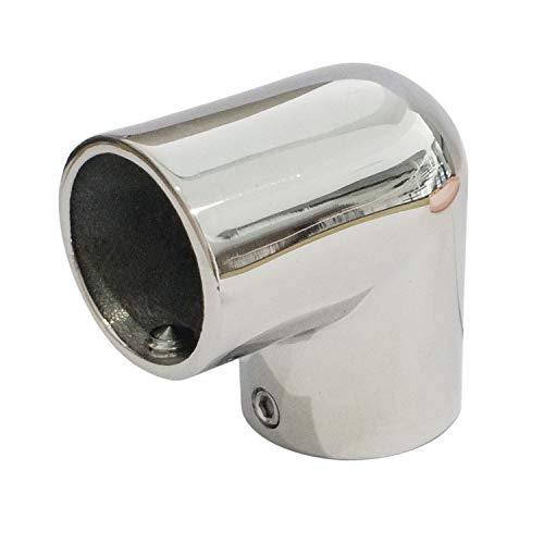 keehui Heavy Duty 2Way Boat Hand Rail Fitting 90 Degree - 7/8 inch Elbow 316Stainless Steel Marine Hardware(1PC)