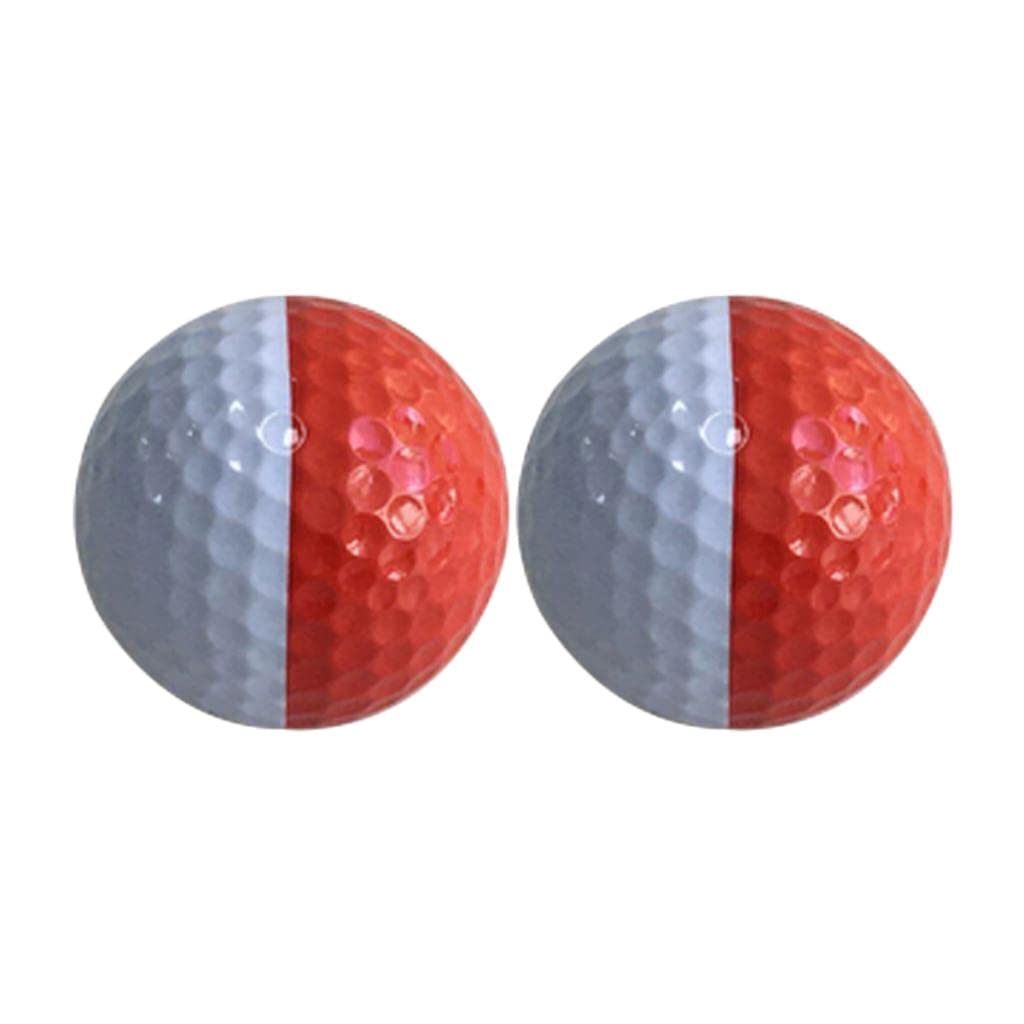 barenx 2 pelotas de práctica de golf de doble capa, equipo de entrenamiento para torneos