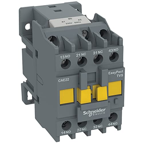 Relais de commande Schneider Electric EasyPact TVS 4 NO 240V AC 50Hz pour circuit industriel