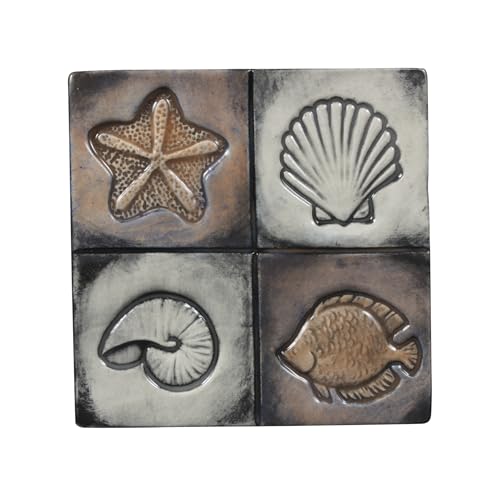 Mayco Clay Seaside Design Press Tool Set, 1-3/4 in Dia, Set of 4