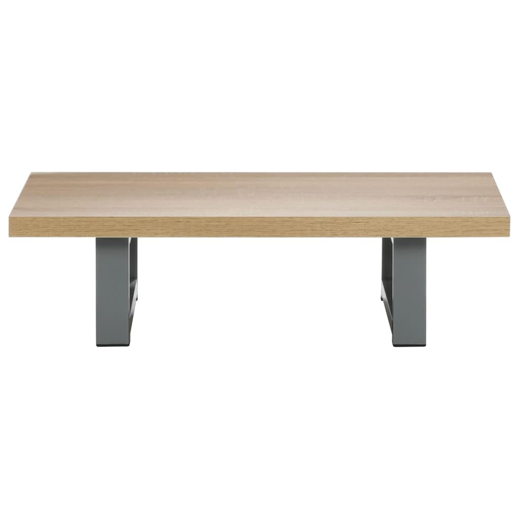 Mueble de baño marrón roble 60 × 40 × 16,3 cm, estantería de madera maciza con soporte de metal, diseño moderno y durabilidad, armario de pared para baños pequeños, aseo de invitados y baño