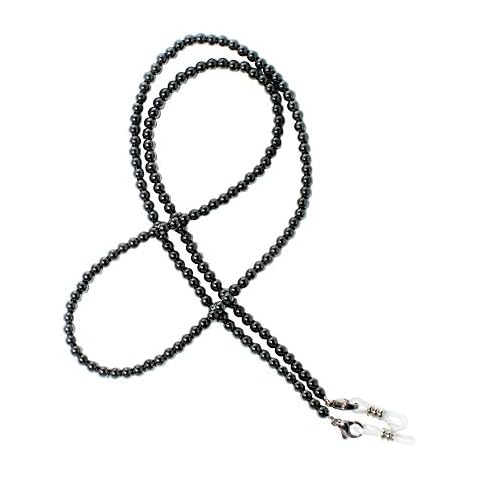 Collar de Piedras Preciosas para Anteojos Hematita Cover