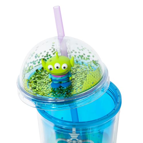 Image of Silver Buffalo Toy Story Alien Claw Machine, Dome Top Travel Tumbler, 24oz | Disney, 0.71 Liters