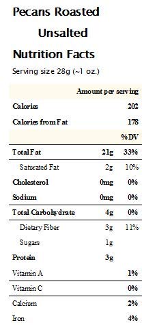 Whole, Shelled & Dry Roasted Georgia Pecans Unsalted (2 Lbs.) - Vegan & Keto Friendly - Oven Roasted In Small Batches For Added Freshness - Farm Fresh Nuts Brand #TOP6