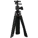 PET-SAKVIVSP7BLK VIVITAR VIV-SP-7-BLK Kleines gummiertes Spinnenstativ (schwarz) Elektronisches Computerzubehör