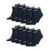 HEAD Unisex Quarter sportsokken in verpakking van 10 stuks