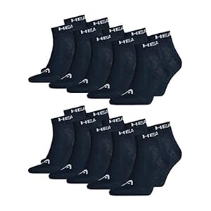 HEAD Unisex Quarter sportsokken in verpakking van 10 stuks