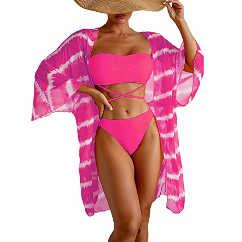 Maillot de bain croisé coupe haute galbante et son cache-maillot léger