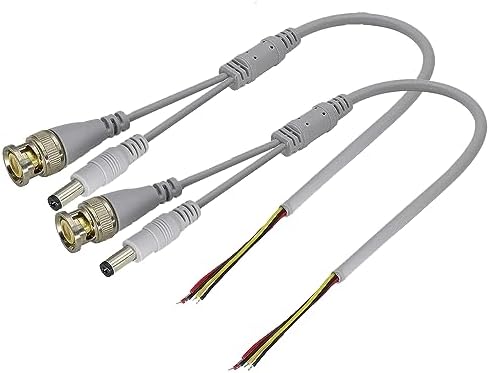 4 X 10FT BNC DC Video Power Cables For CCTV Cameras – Security Camera Extension Cord