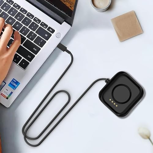 Image of Wisely Magnetic Charger Compatible for OnePlus Watch 3 /2 / 2R - Watch Charger Charging Cable USB Charging Dock Base - Black