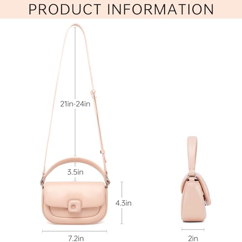 LAFESTIN Split Leather Small Crossbody Bags For Women With Adjustable Strap And Handle Versatile Womens Purses And Handbags3