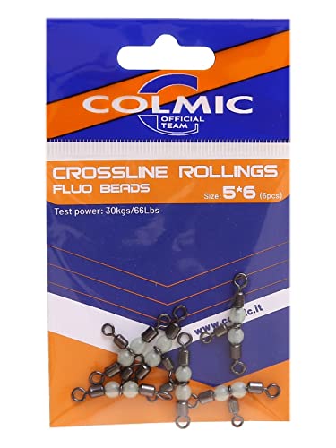 Colmic Cross Line Rollings Fluo Bead Taille 5-6, Accessoires Peche