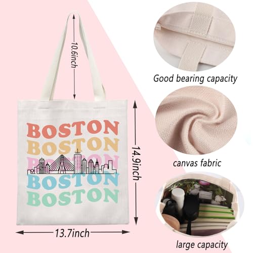 Bolso tote Boston Trip con diseño de skyline miniatura 4