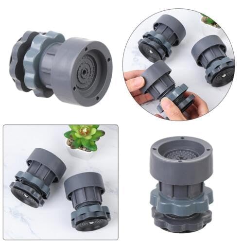 Image of COOLBIT Cool BIT Washing Machine Vibration Pads, Floor Trays, Refrigerator Stand, Washing Machine Stand,Height Adjustment Feet for Refrigerators, Fridge Stands with Anti-Slip Rubber (4 Pcs Set)
