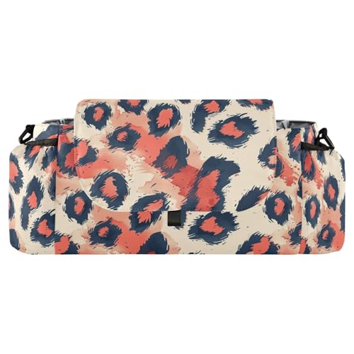 miaozhen Trending Leopard Fur Blush Red Black stroller bag organizer large caddy organizer tissue organizador para carreola accesorios para