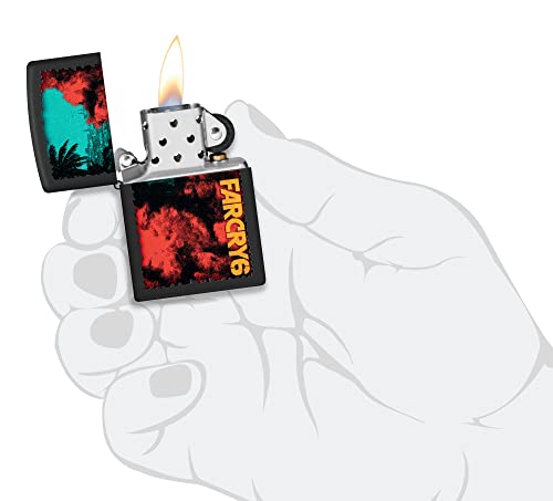 Image of Zippo Unisex-Adult Gaming Lighters, Black Matte Far Cry 6