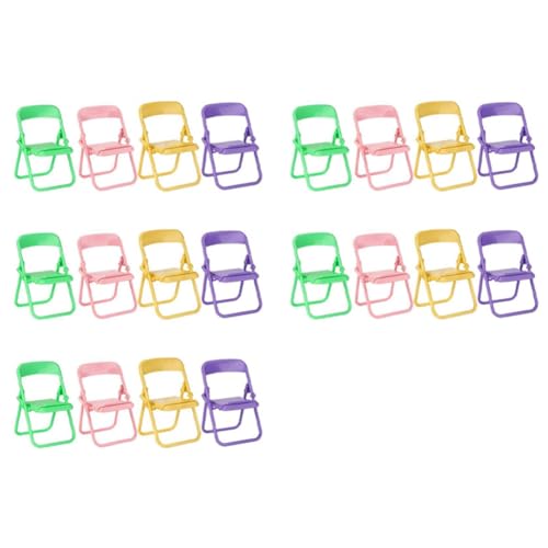 JNJOOD Mini silla para teléfono portátil en miniatura, plegable, para el cabello, soporte para teléfono móvil, de mesa, plegable, para teléfono móvil