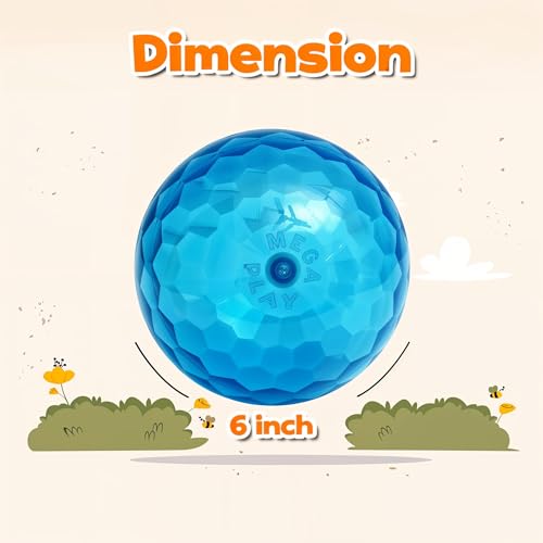 Image of 6-Inch Textured Rubber Play Ball Set for Kids - Soft Bouncy Balls in Assorted Vibrant Colors - Safe, Durable Outdoor & Indoor