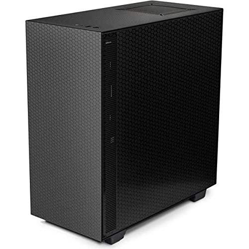 Skinit Decal Gaming Skin Compatible with NZXT H510 Compact ATX Mid-Tower Case - Skinit Originally Designed Black Hex Design