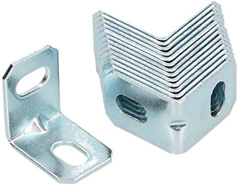 KOTARBAU Adjustment angle 25 x 25 x 18 mm bezel angle connector Euro angle slotted hole adjustment opening beading wood connector mounting angle (25)