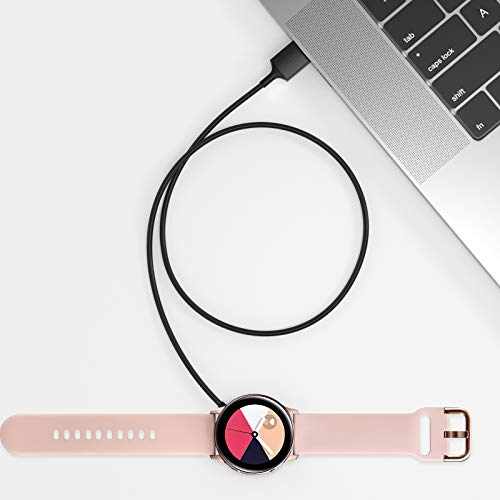 Huishang 2 Pack Wireless Charging Dock, Wireless Magnetic Charger Cord Dock Compatible with Samsung Galaxy Watch 3 Active/Active 2, SM-R500/SM-R800/SM-R820/SM-R830/SM-R840/SM-R845/SM-R850