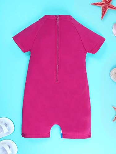 Image of KiddoPanti Boys & Girls Half Sleeve Mid Thigh Length Swim Suit