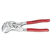 KNIPEX Zangenschlüssel, verchromt, 300 mm, greift stufenlos bis 68 mm, Feinverstellung per Knopfdruck, Schraubenschlüssel, Armaturenzange, 86 03 300 – Ansicht 1