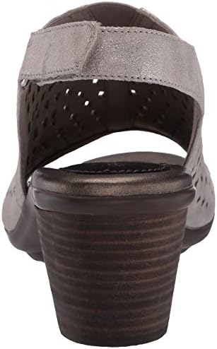 Aravon womens Medici Peep Pump, Metallic, 8.5 Narrow US | Image 2