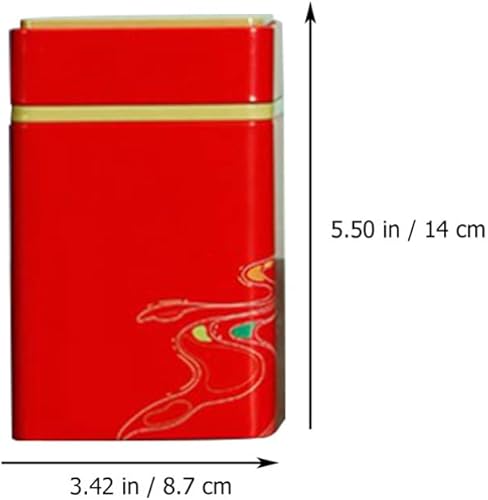 Miniatura 2 de Tofficu 4 recipientes de lata de té vintage para almacenamiento de té, hojalata de metal, latas vacías para almacenamiento de té, caja de dulces