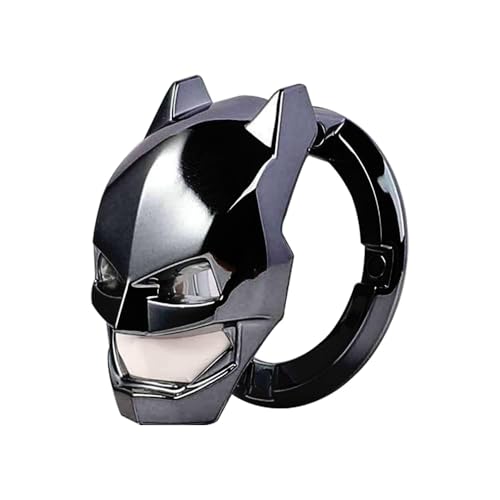 Image of Involve DC Batman Engine Start Push Button Cover - Metallic Black | Universal Ignition Protective Cover | Anti-Scratch Decorative Ring | Official DC Licensed Merchandise | Batman car Accessories