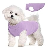 Picture of Dog Fleece Vest - Purple, S - Warm and Stretchable Sweatshirt | Sleeveless Lightweight Sweater, Pullover Design for Small Dogs, Chihuahua Clothes, Papillon, Pomeranian