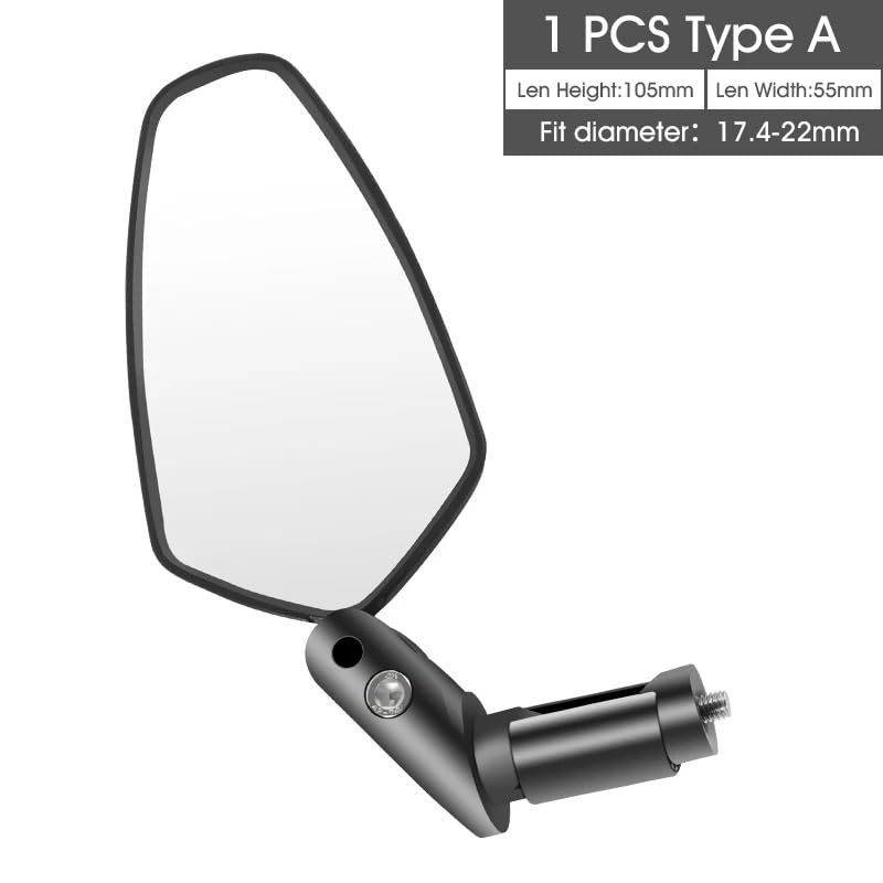 Retrovisor motocicleta y bicicleta con lente gran angular ajustable de 360 grados 2