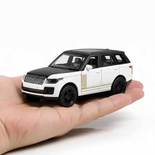 Image of 1:36 Scale Range Rover Toy Car - Die-Cast Alloy Pull-Back SUV Model with Lights & Sound, Openable Doors - Metal Toy Car for Kids, Boys & Collectors 【Color As Per Stock】