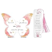 Ornement Papillon Acrylique Cadeau Nounou - Meilleure Nounou Du Monde - Anniversaire, Fête Des Mères